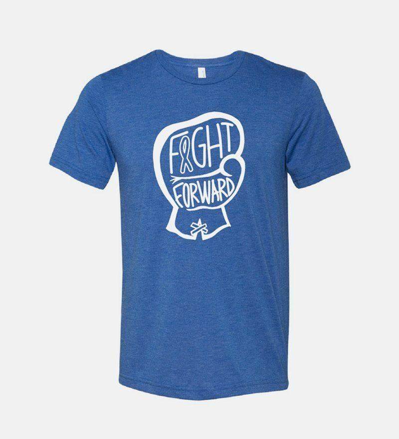 Shirt Ninja Silhouette Blue Color